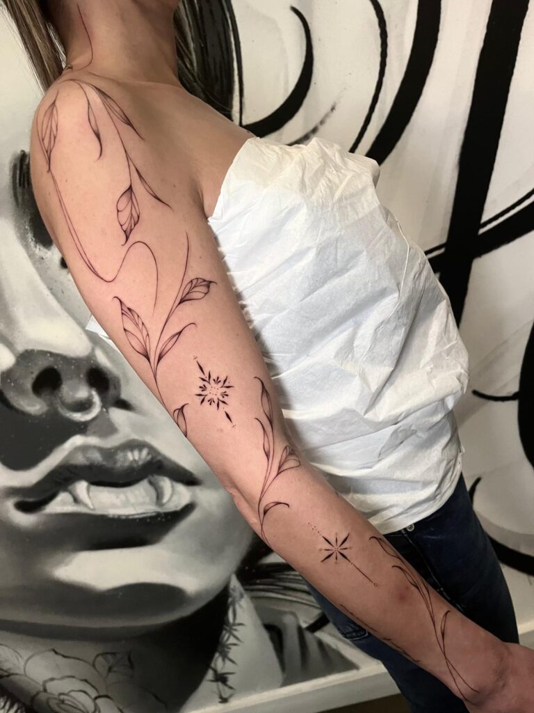 Diseño ornamental floral personalizado