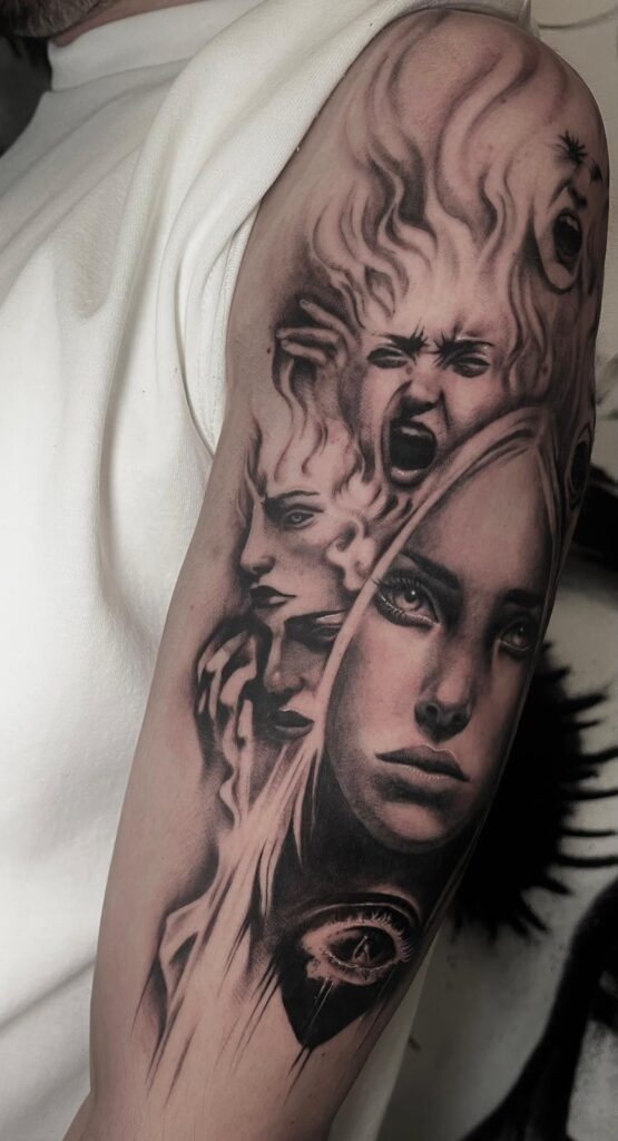 Diseño personalizado de un tattoo realista