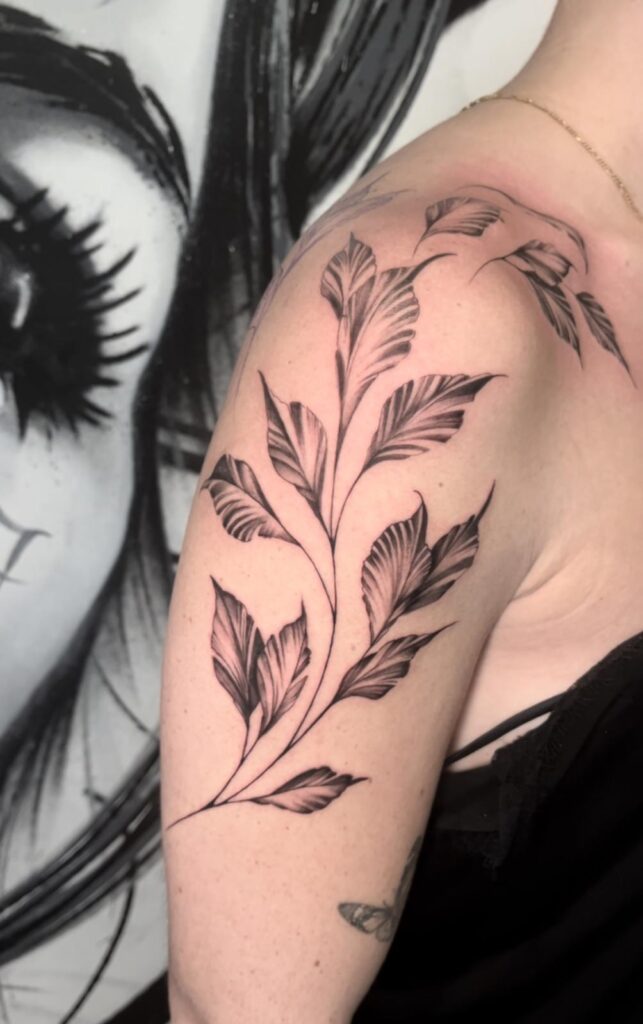 tatuaje floral personalizado